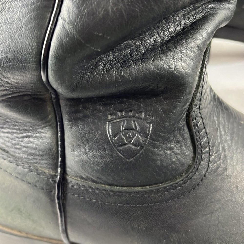 Ariat Men’s Black Leather Work Boots - Picture 2 of 14